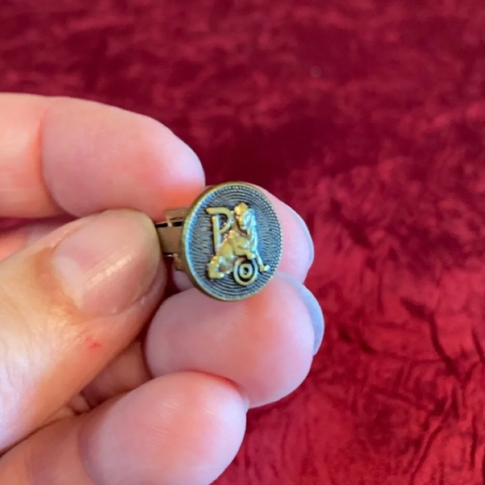 Vintage 1960’s Pachmayr Gun Works Gold Plated Cufflinks and Tie Clip